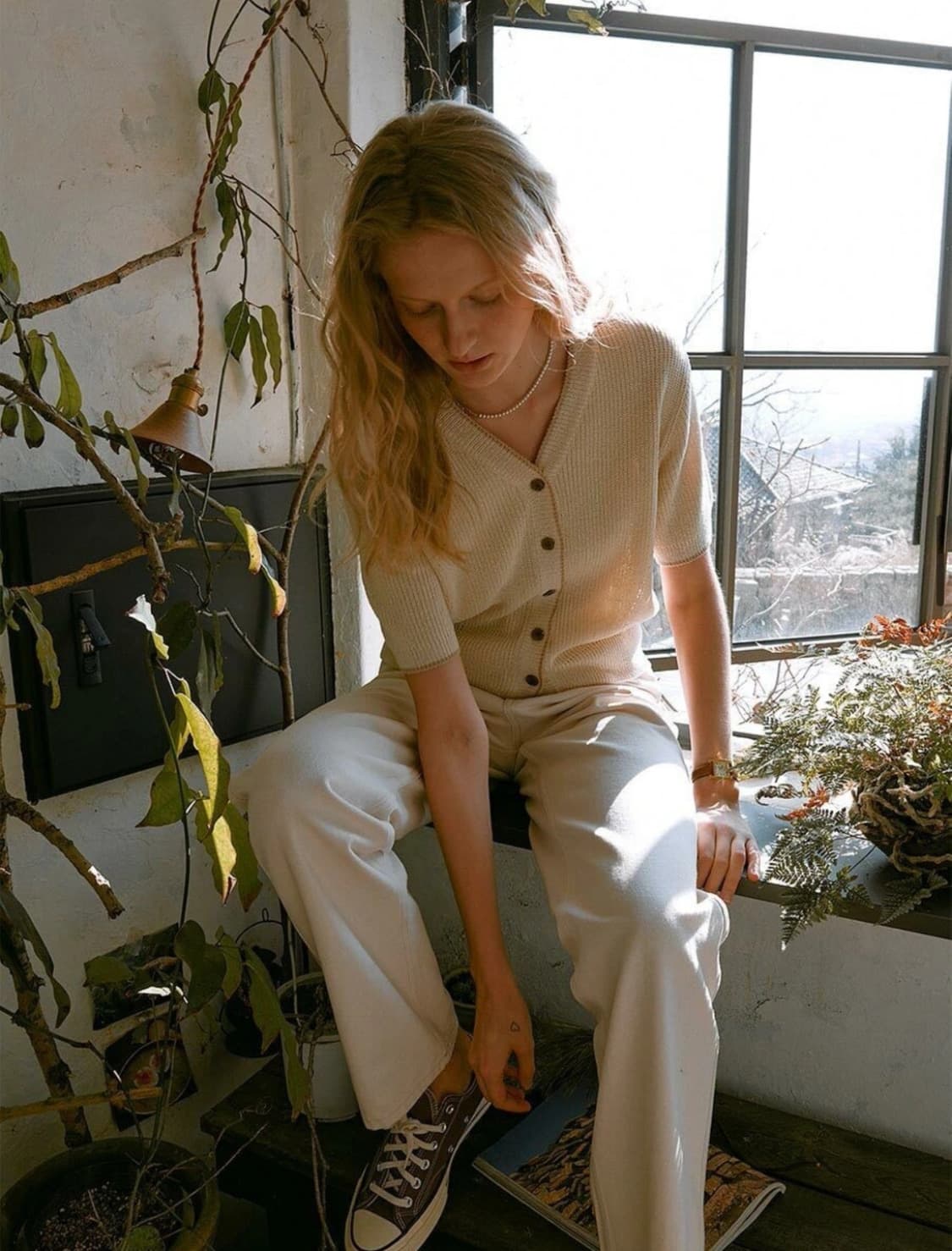 루에브르 니트트윈 가디건 상품이미지3