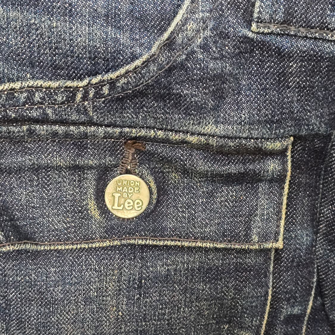 00s Japan Vintage Lee 로우라이즈드 데님 부시팬츠 32 상품이미지4