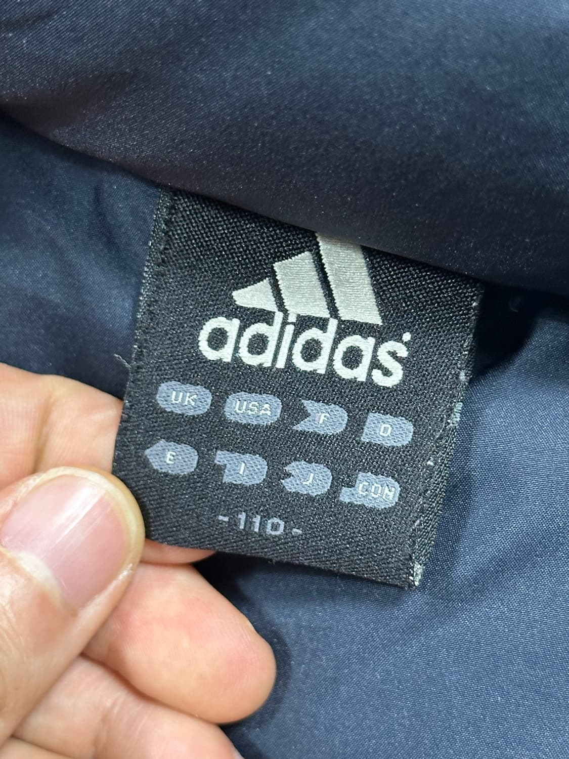 아디다스 수원삼성 롱패딩 네이비 110사이즈 상품이미지6