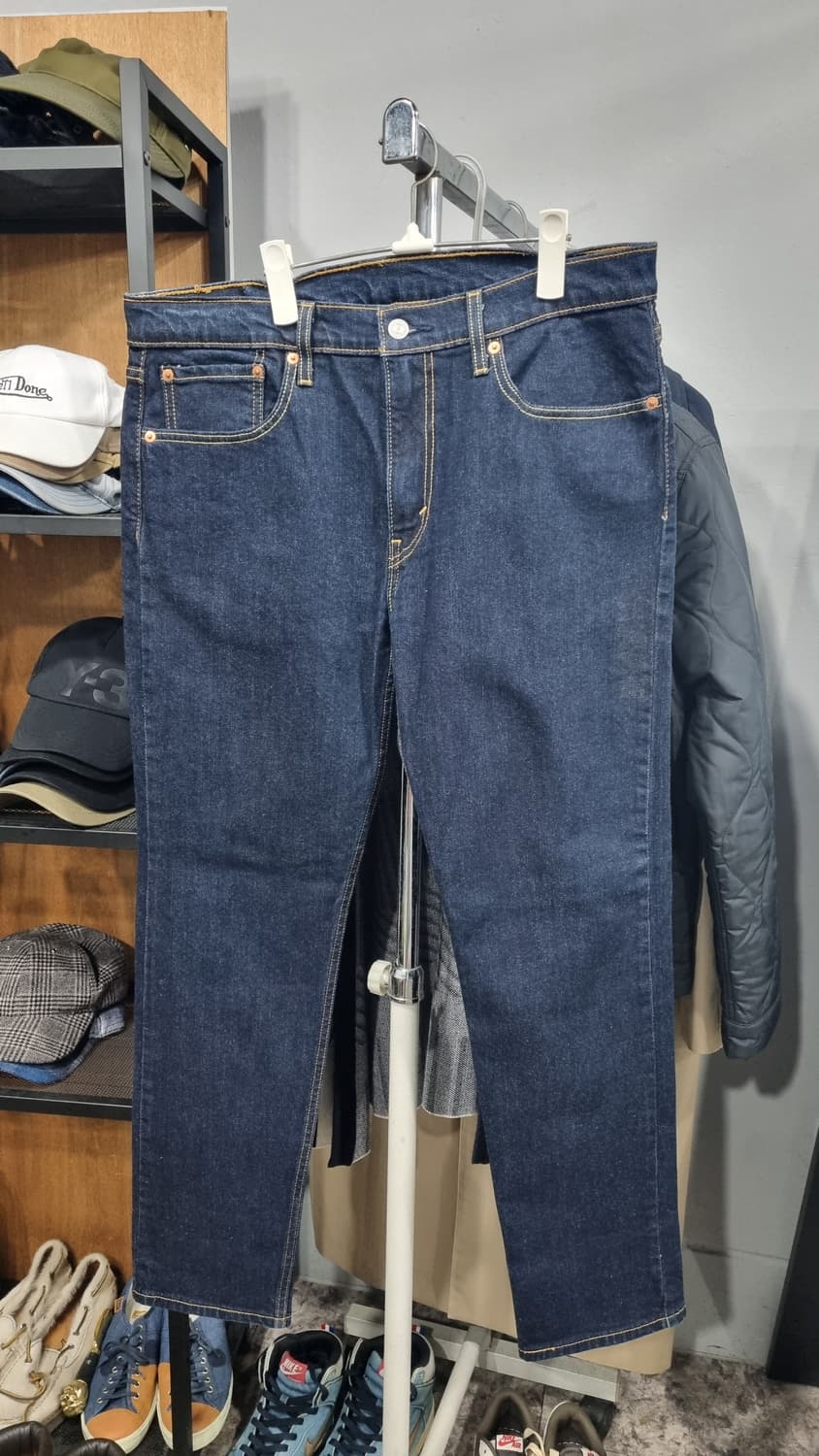 LEVIS 502 진청 데님팬츠 33~34size 2번착용 상품이미지1