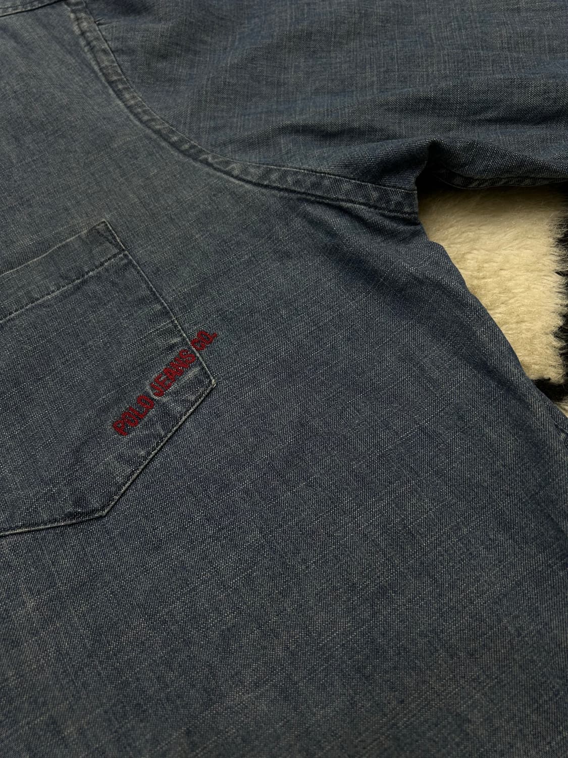 [XL]90s Polo Jeans 데님 셔츠 상품이미지1