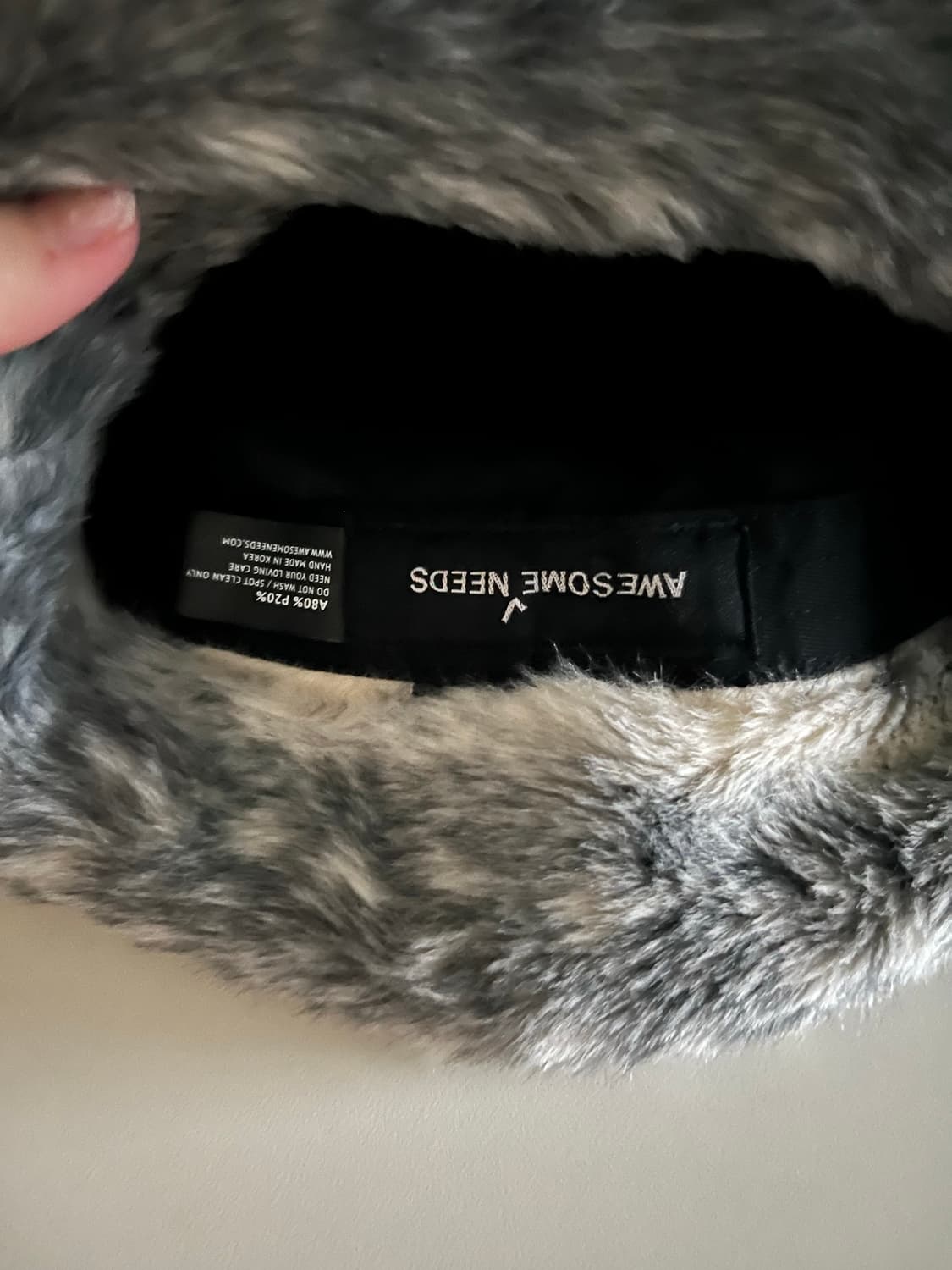 어썸니즈 Awesome Needs 퍼 버킷햇 상품이미지4