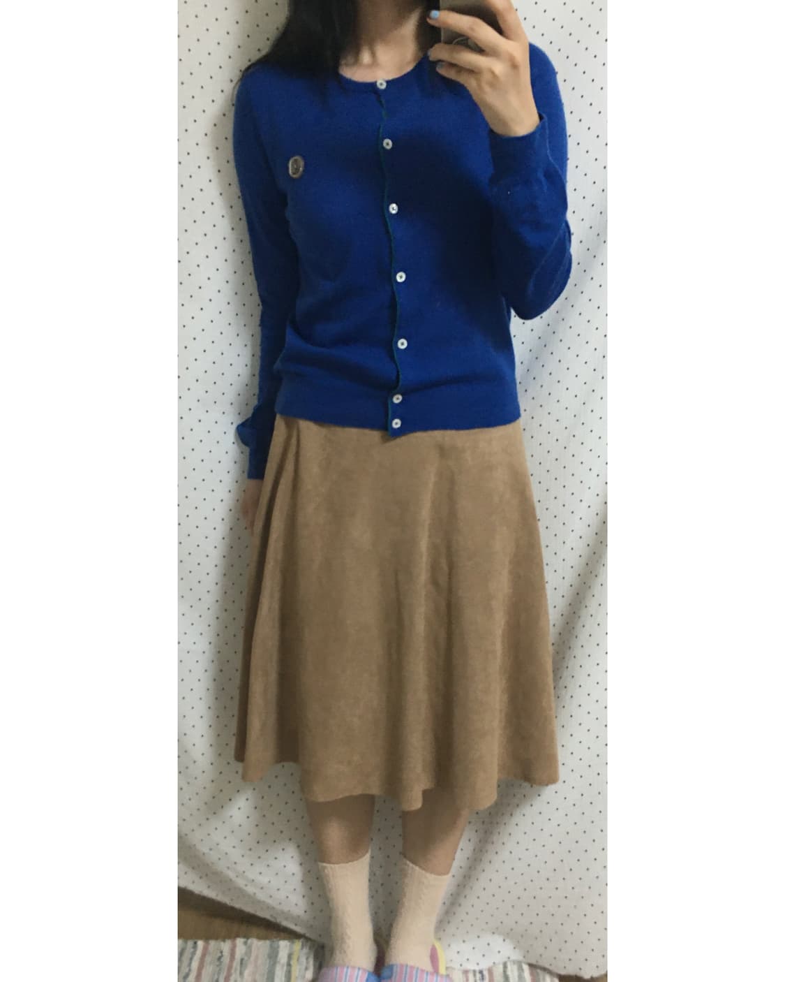 블루 니트 가디건 상품이미지4