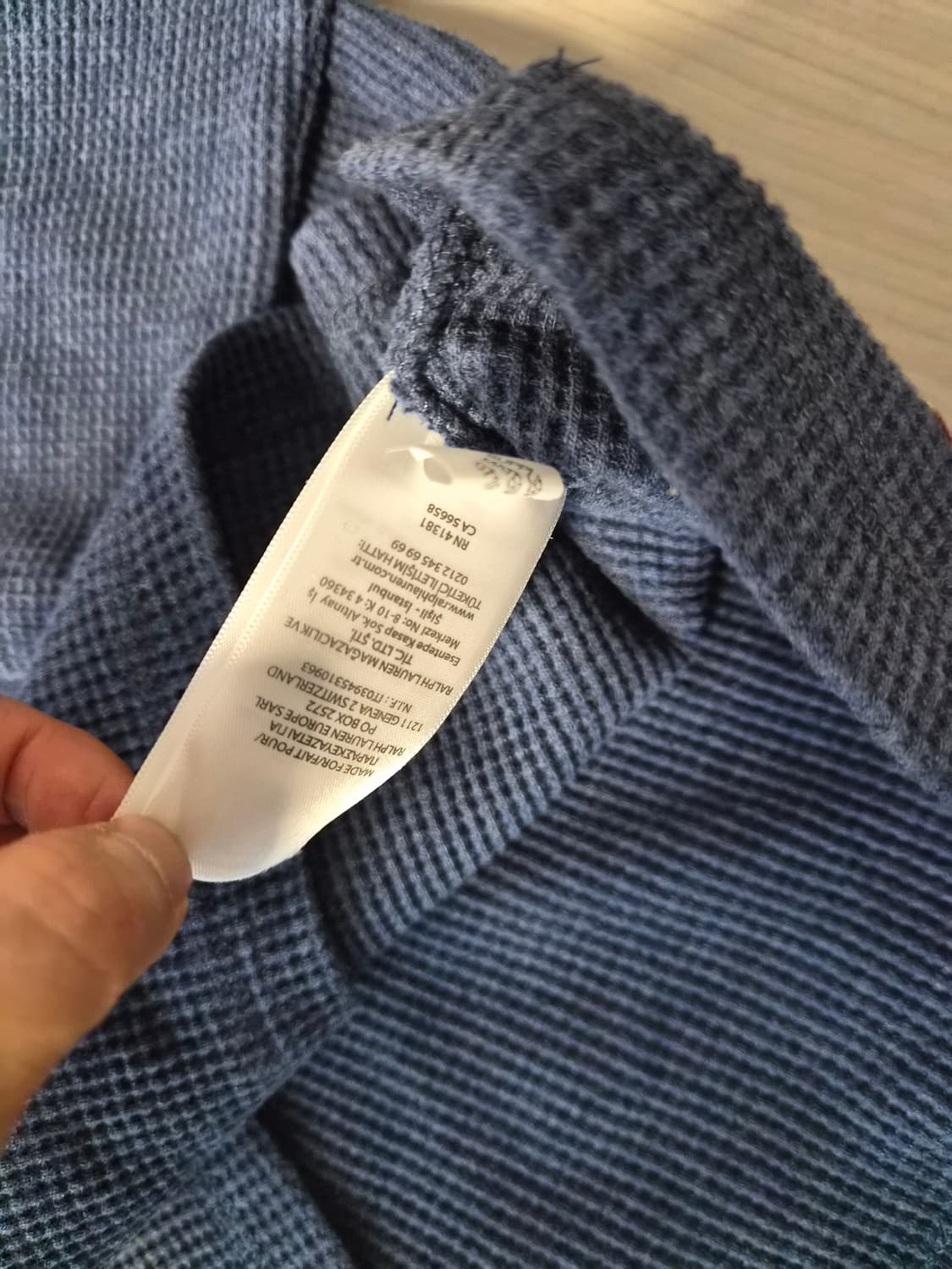 POLO] 폴로 랄프로렌 와플 니트 긴팔 티셔츠 (L) 상품이미지4