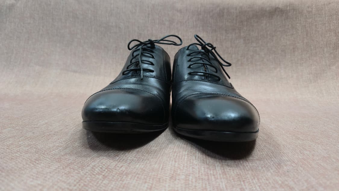 조르지오 알마니 270mm- 블랙 레더 남성정장구두 상품이미지3