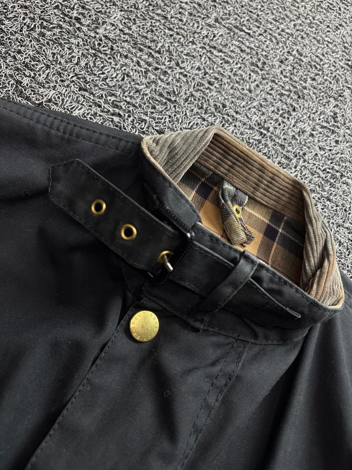 바버 인터네셔널 A7 오리지널 블랙 왁스 자켓 2858 상품이미지4