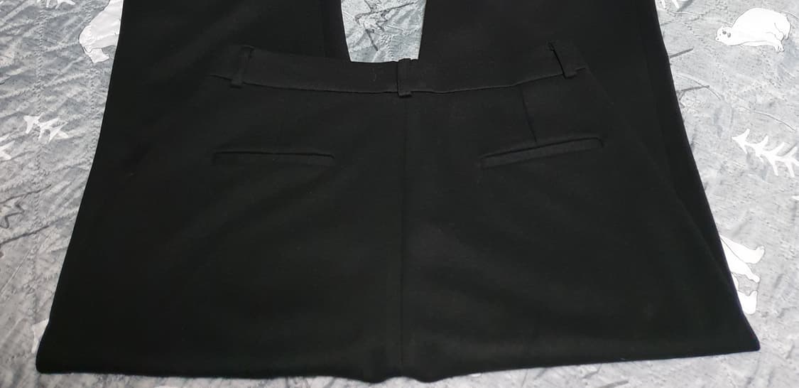 SIYAZU 이중직원단 롱 와이드 슬랙스 블랙 (L) 상품이미지2