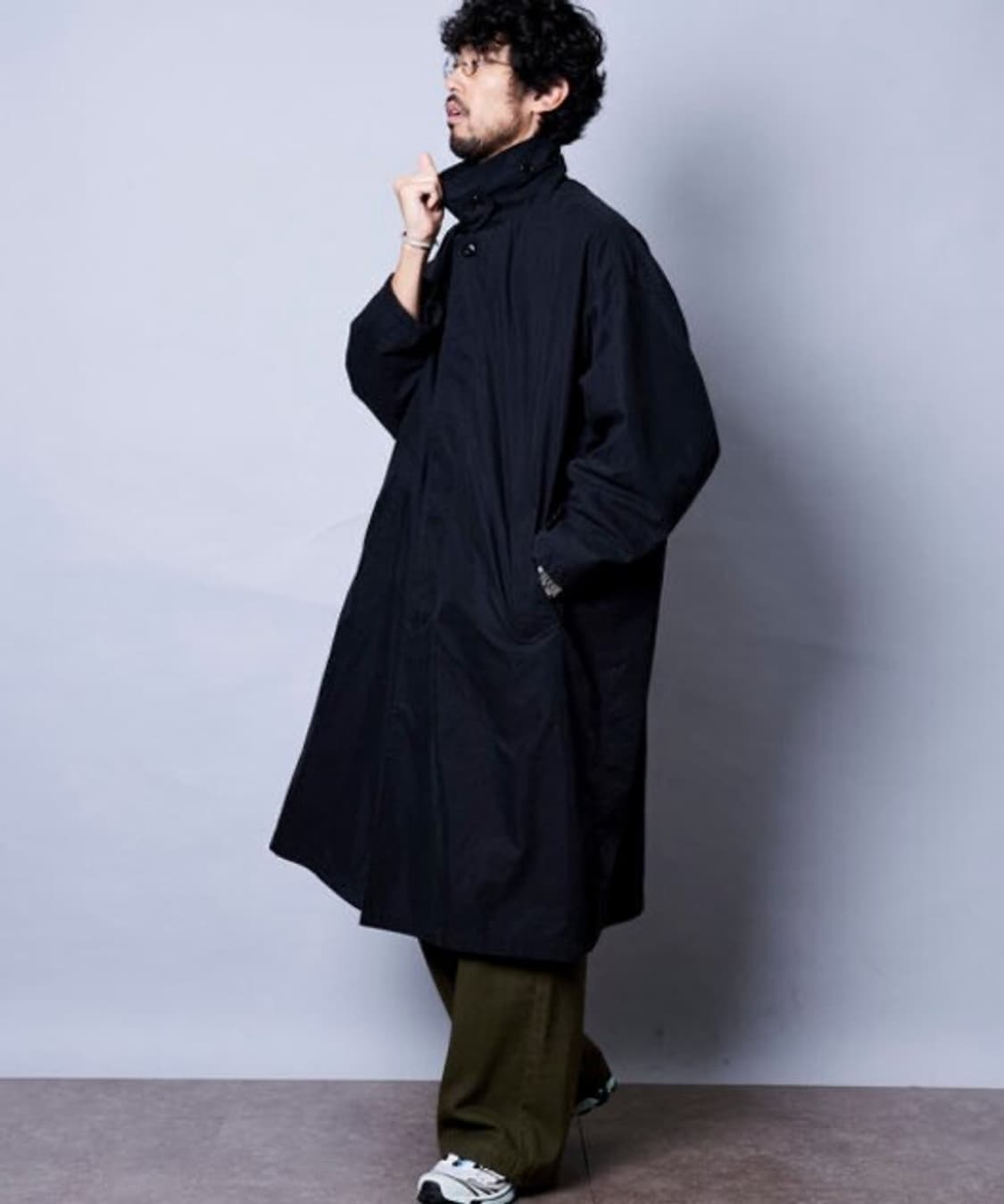 Freak's Store 넥 버튼 코트 상품이미지1