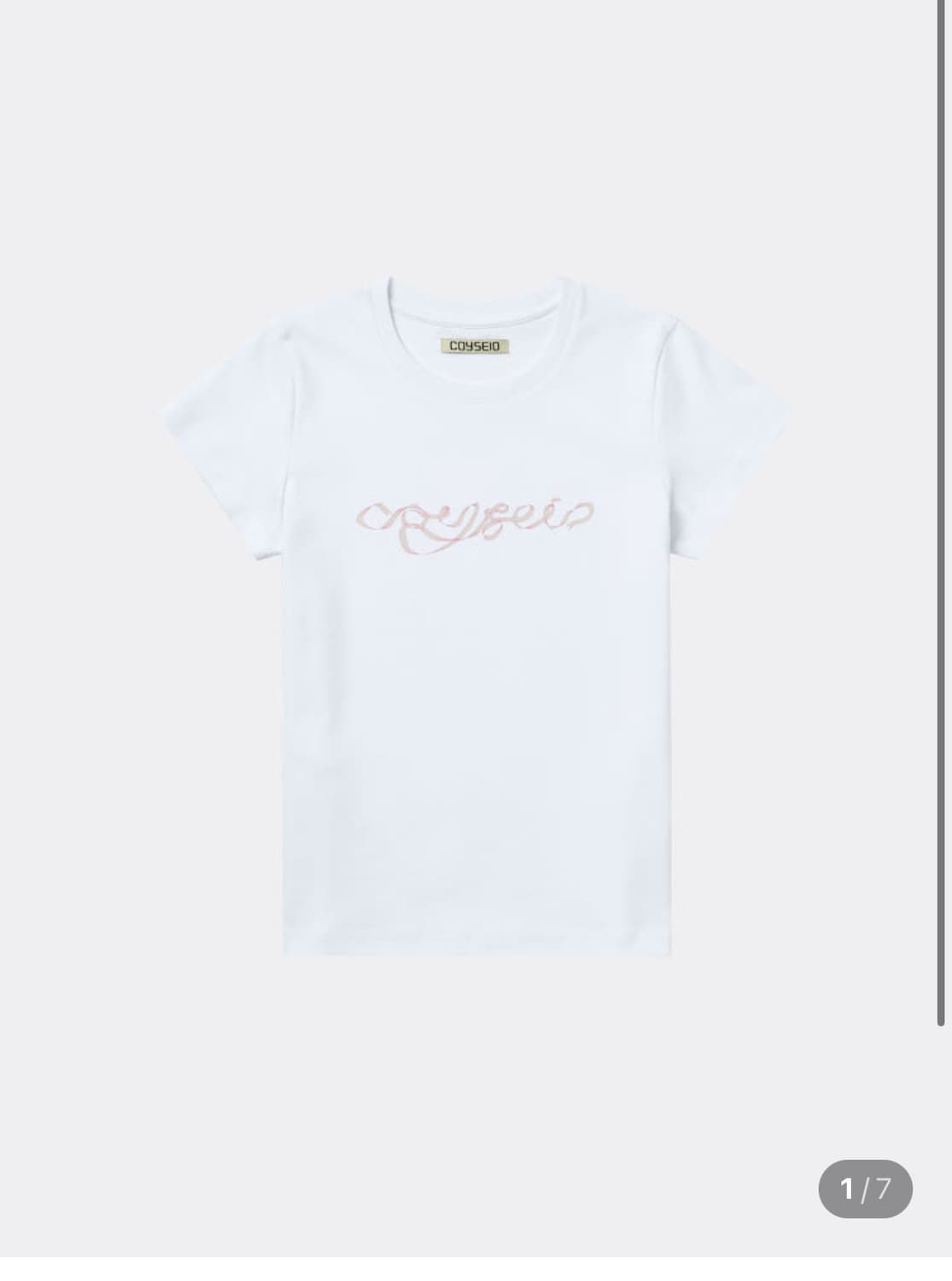 코이세이오 COYSEIO RIBBON SIDE STRAP T SHIRTS 상품이미지1