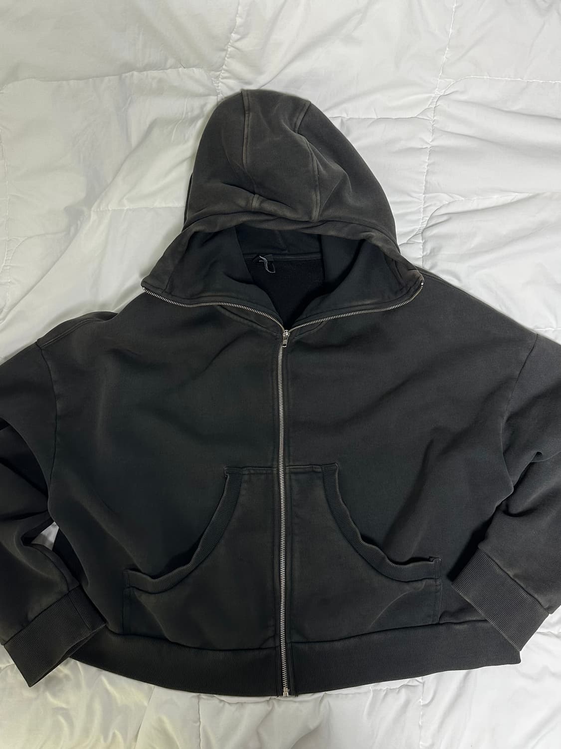 M) 엔타이어스튜디오 풀집업 워시드블랙 상품이미지6