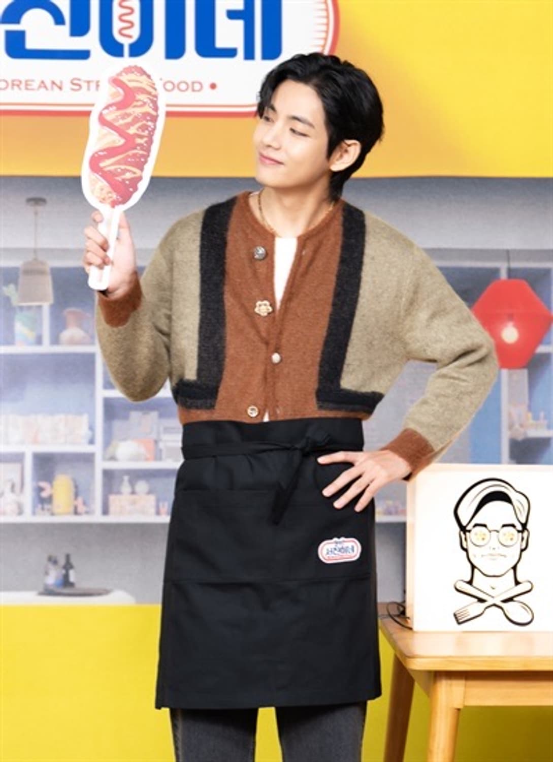[BTS 뷔님 착용] 셀린느 23ss 컬러블록 브러쉬드 모헤어 가디건 상품이미지2