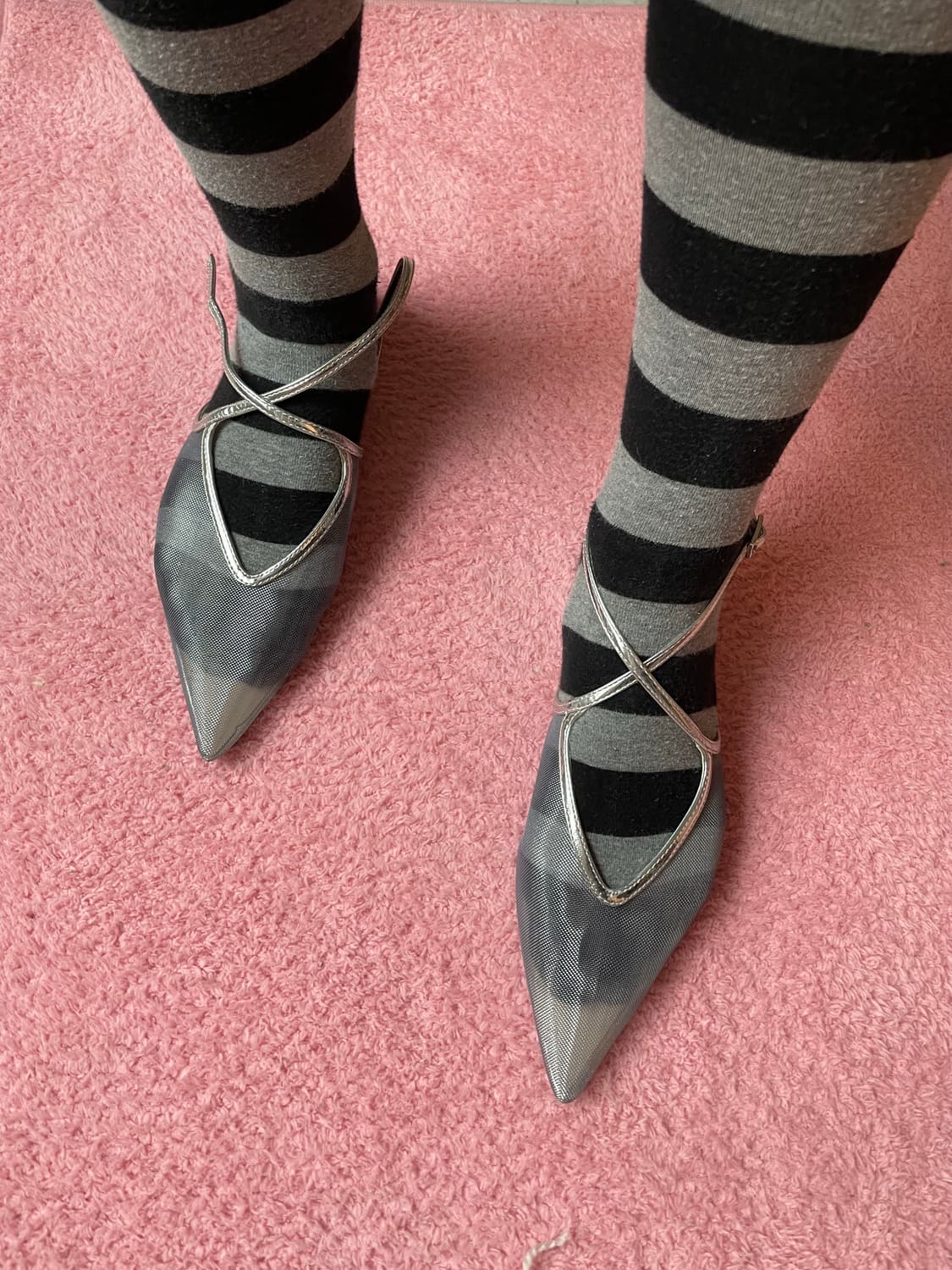 자라 실버 샌들 (35/225-30) 상품이미지1