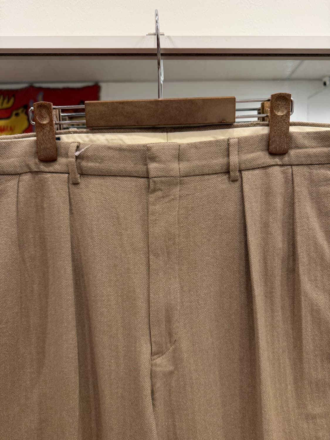 90-00s Polo RL  HBT 헤링본 트윌 투턱 트라우저 팬츠 상품이미지2