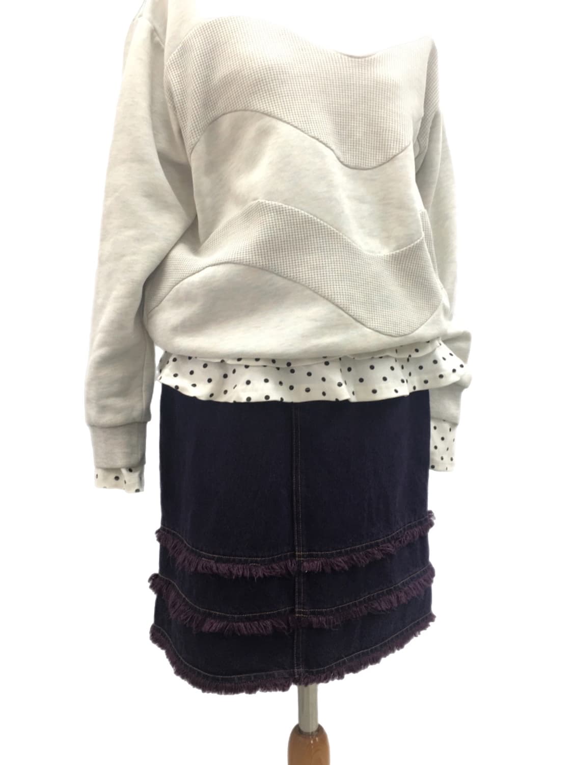 JPN Purple Denim Skirt 상품이미지2