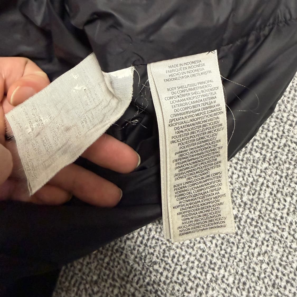 폴로 고햄 패딩 자켓 조끼 다운 베스트 블랙 XXL 상품이미지4