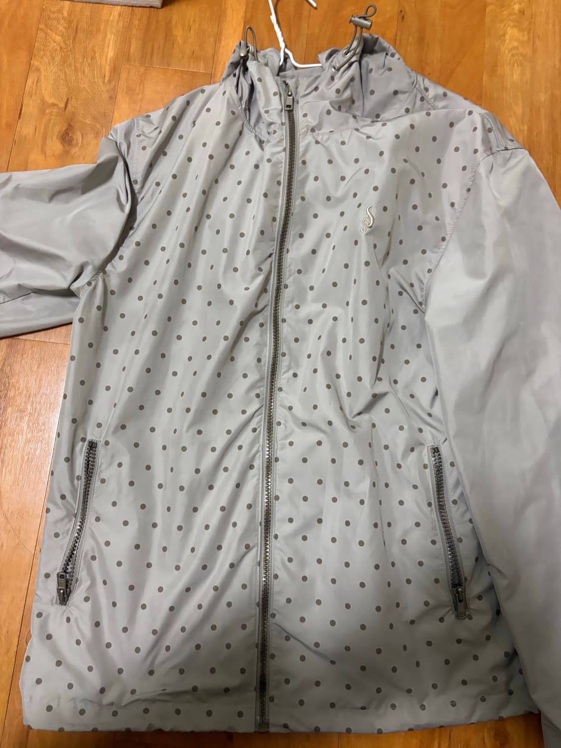 S Clef Dot Windbreaker (Beige) 상품이미지2