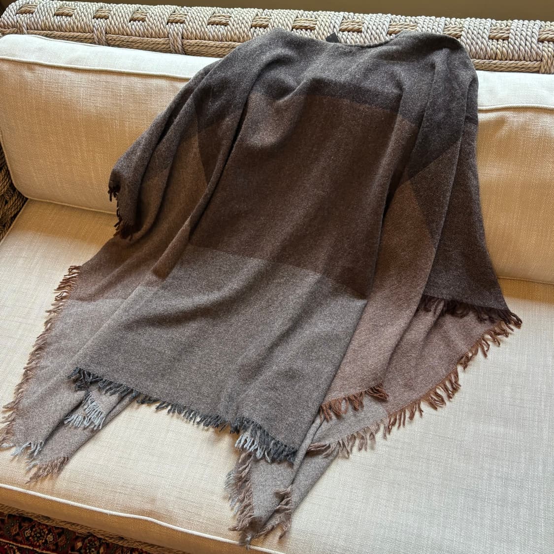 EILEEN FISHER 울 블록 망토 / 케이프 made italy 상품이미지7