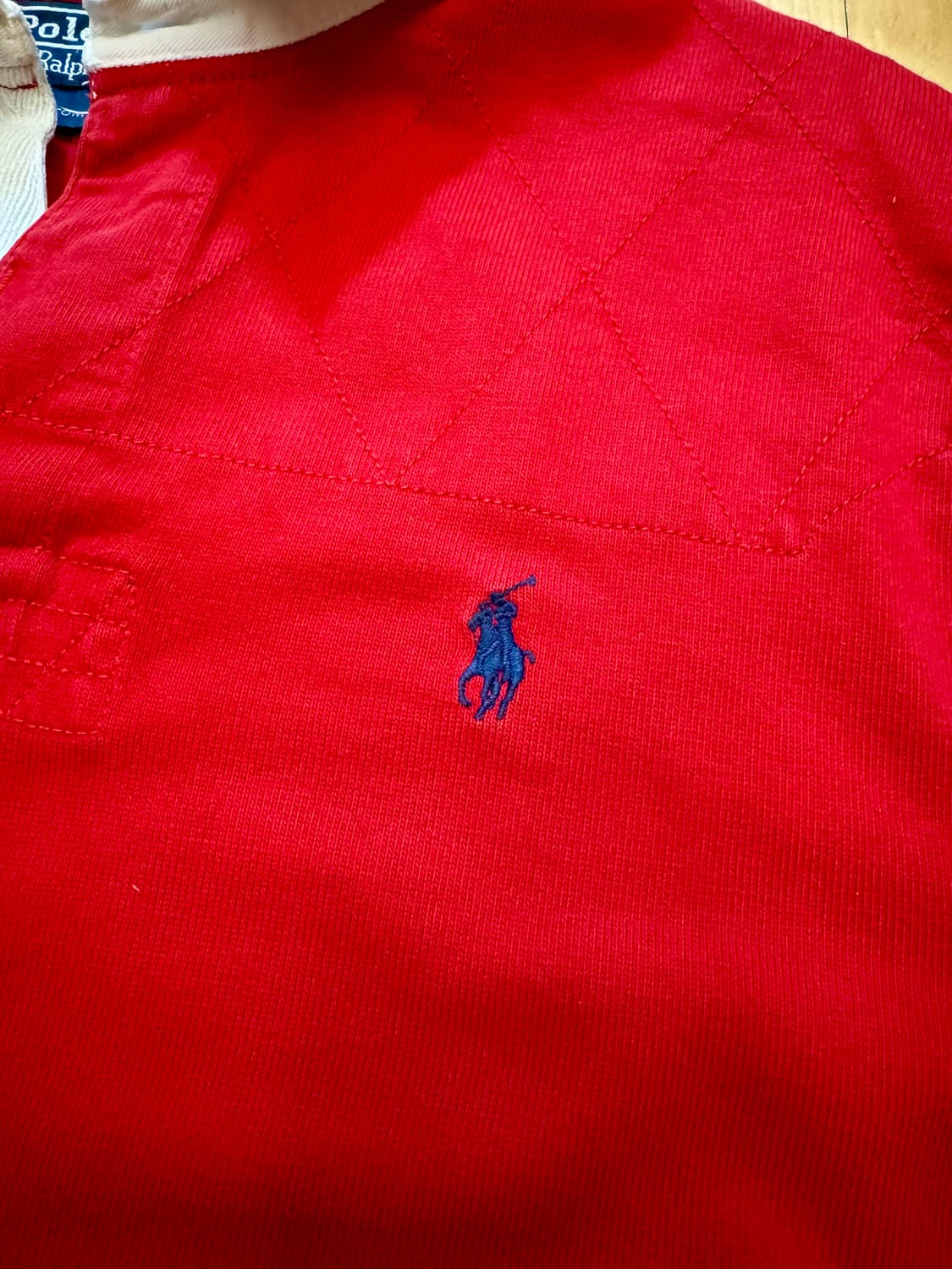 폴로 빈티지 단색 (레드) 럭비티 판매 상품이미지2