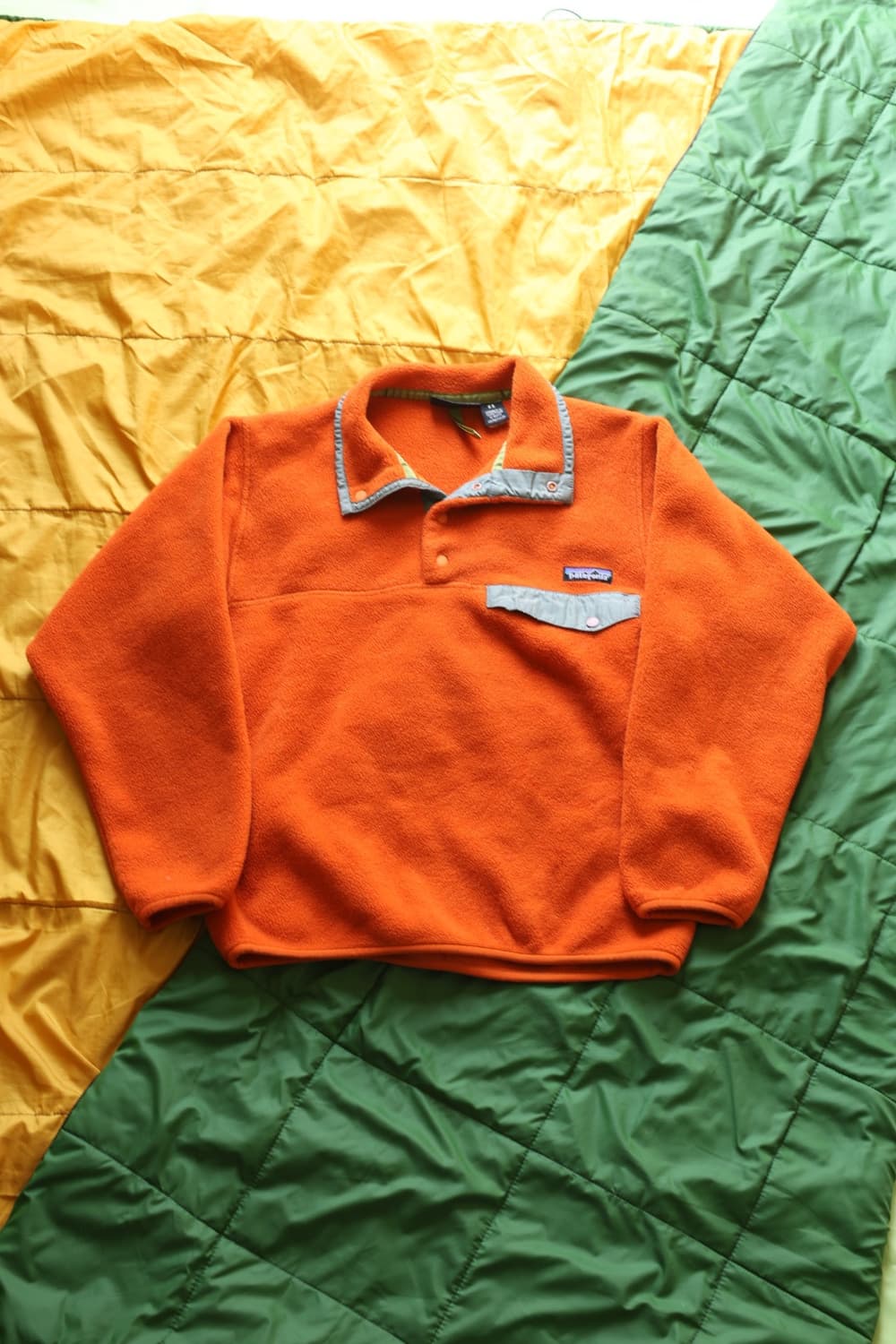 파타고니아 90s 빈티지 신칠라 스냅티 플리스 오렌지 상품이미지1