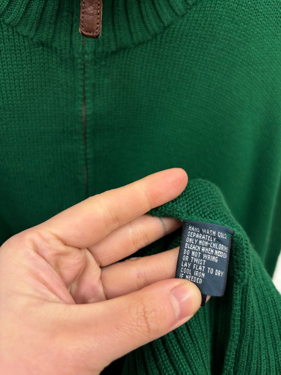 폴로랄프로렌 울 니트 반집업 상품이미지5