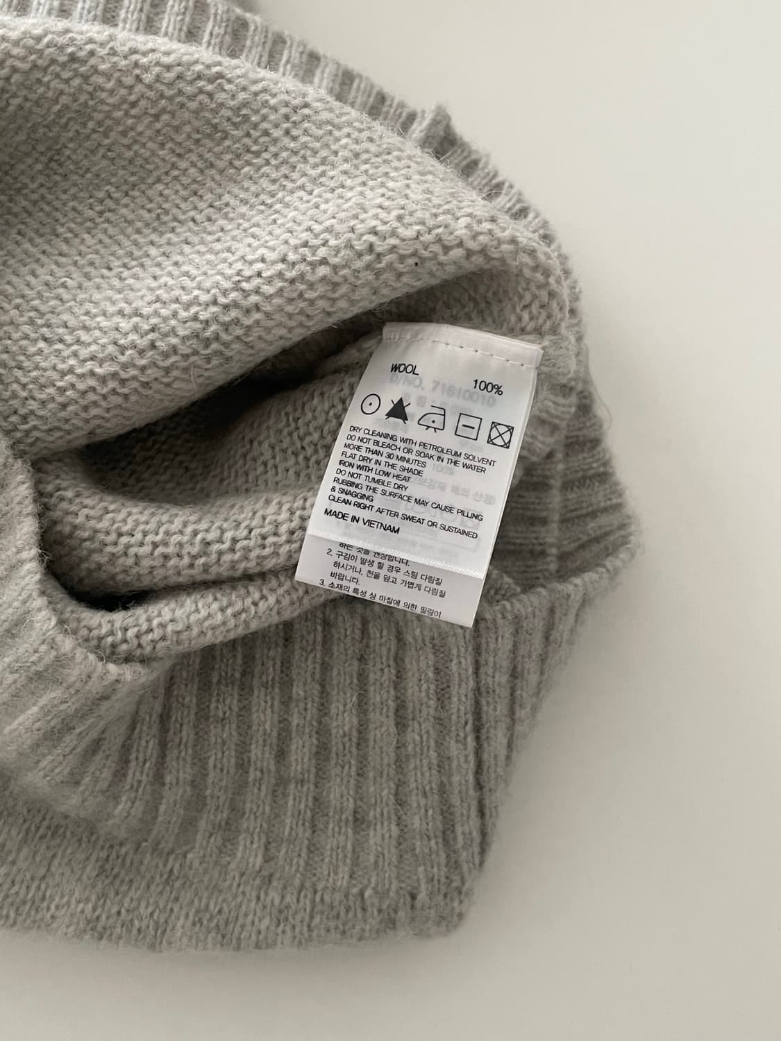 (새제품) brooks brothers 브룩스 브라더스 연그레이 울 니트 상품이미지4