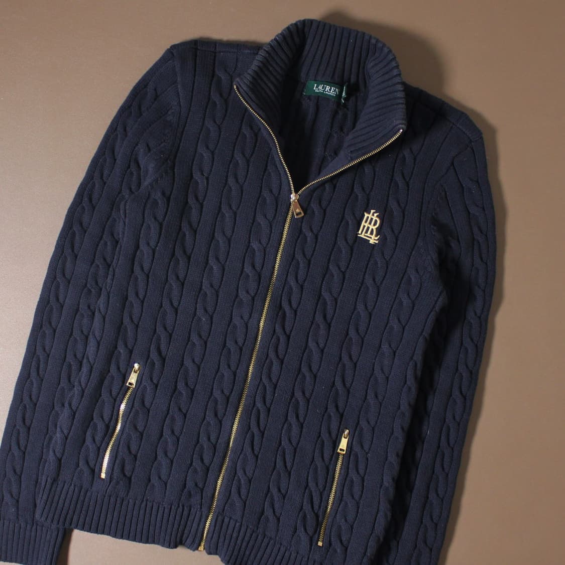 Lauren Ralph Lauren 로렌 랄프로렌 케이블 니트집업 상품이미지3