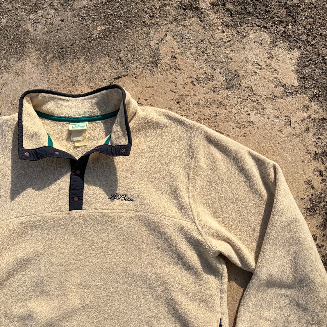 80s USA 엘엘빈 빈티지 풀오버 스냅 플리스 L 상품이미지2