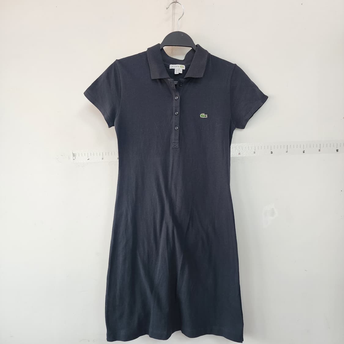 라코스테 블랙 피케 반팔 원피스 상품이미지1