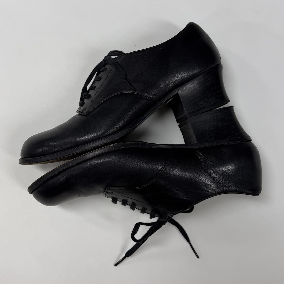 Japan made mid heel derby shoes 상품이미지6