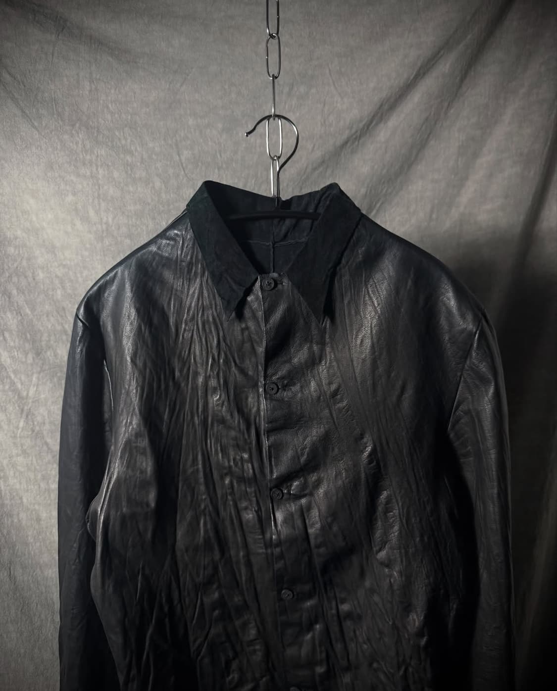 m.a+ Lamb Leather Wrinkle Shirt Jacket 상품이미지4