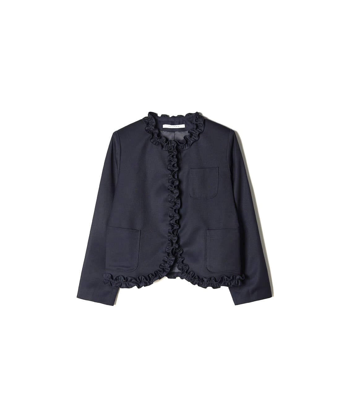 호쿠스포쿠스 Gentle Frill Blazer_Dark Navy 새상품 상품이미지1