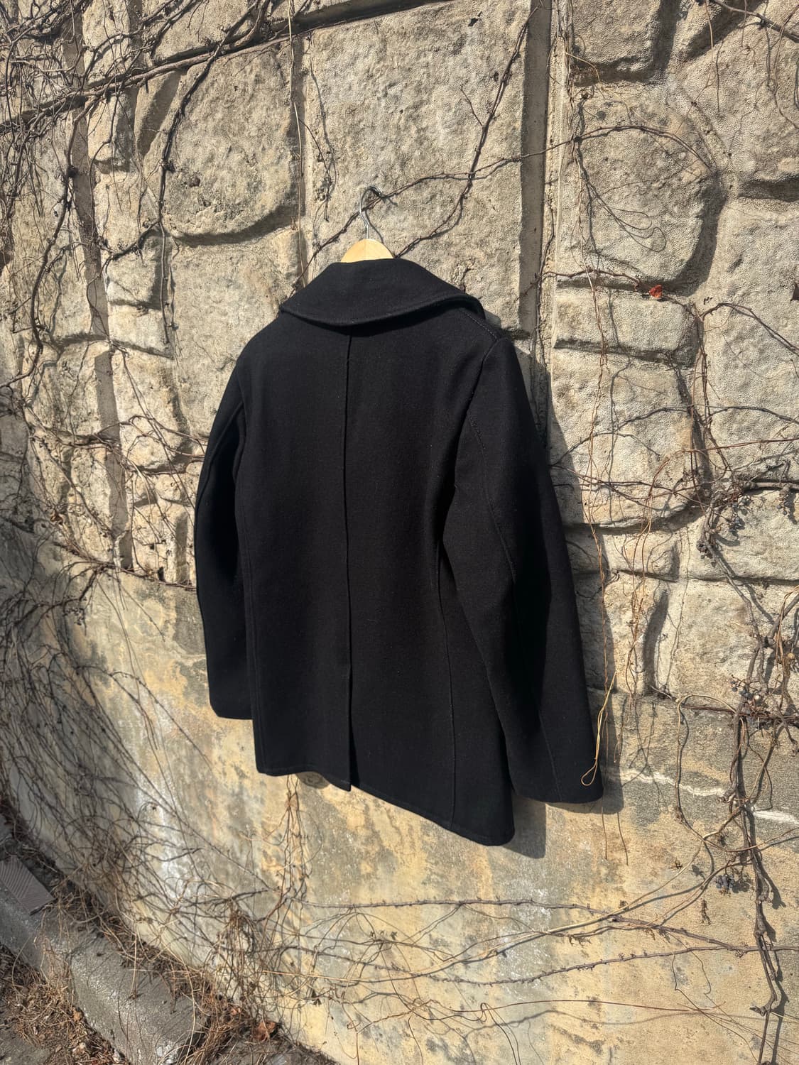 90s schott 미군 미해군 usn 740n 10버튼 피 코트 상품이미지4