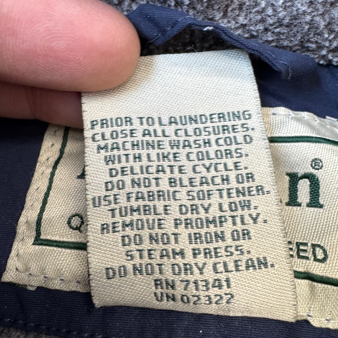 엘엘빈 신슐레이트 웜업 자켓 네이비 상품이미지5