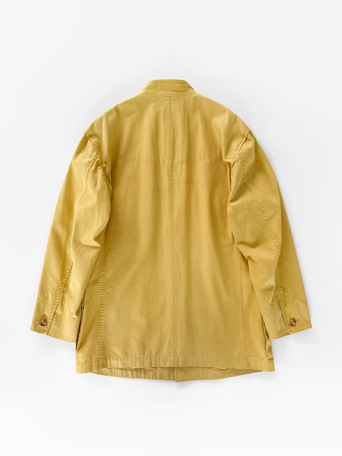 (Rare)80~90s 이세이 미야케 코튼 라벨 스탠드 카라 워크 자켓 상품이미지4