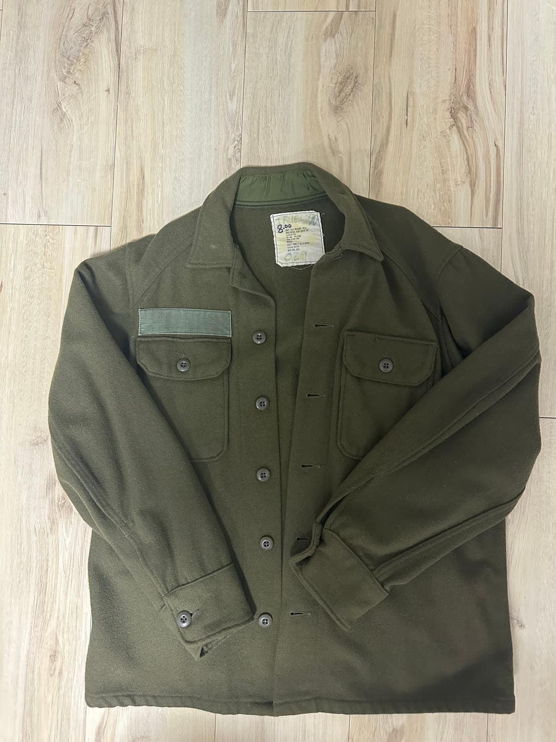 70s US Army 필드 셔츠(olive green) 상품이미지2