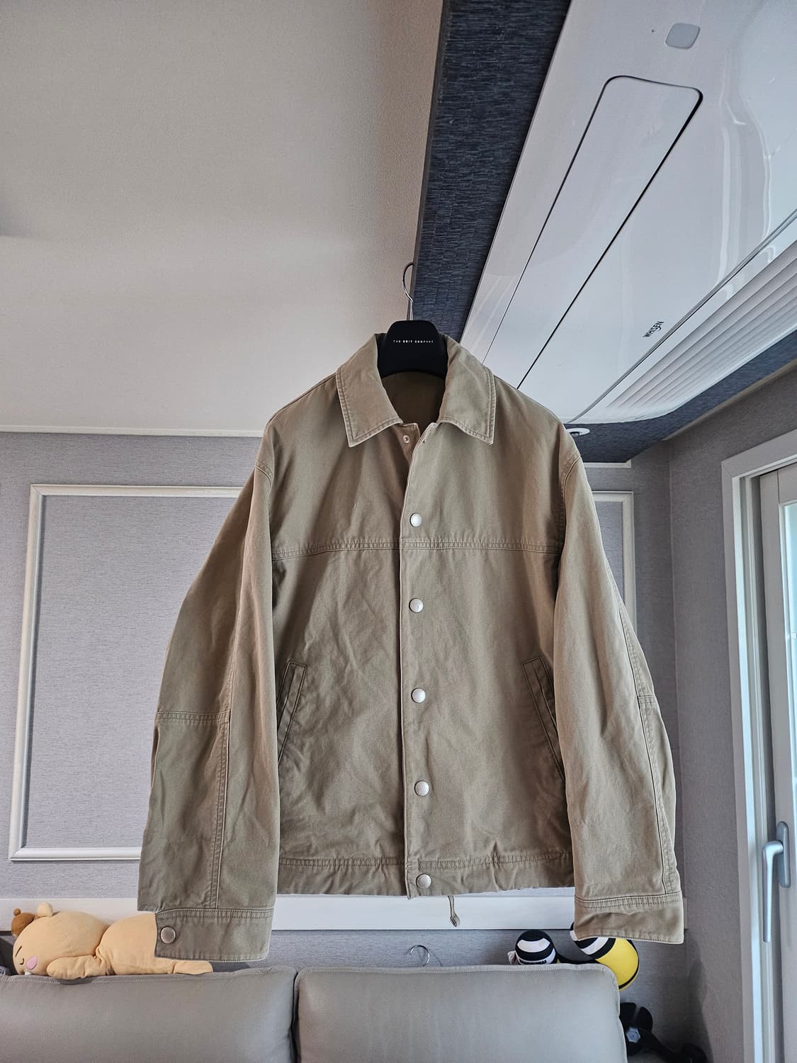 [거의 새것] 솔리드옴므 오버핏 패널 셔츠 자켓 46 상품이미지1