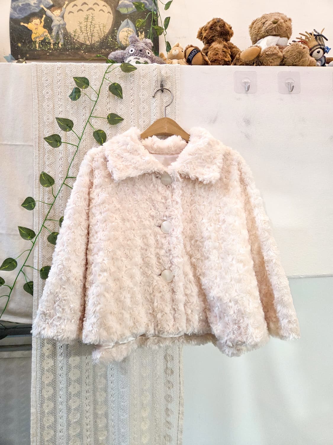 보송 에코퍼 케이프 아우터 상품이미지1