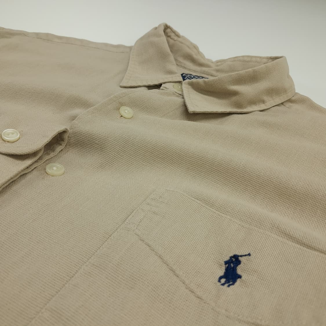 CN724 XL 폴로 랄프로렌 베이지 긴팔 셔츠 남방 상품이미지5