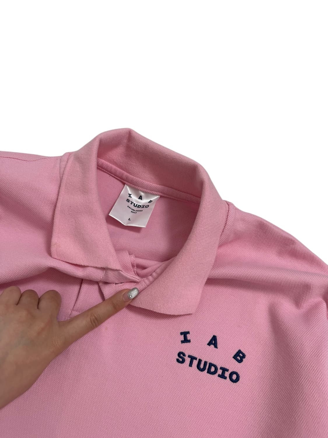 아이앱스튜디오 핑크 피케이 롱슬리브 상품이미지6