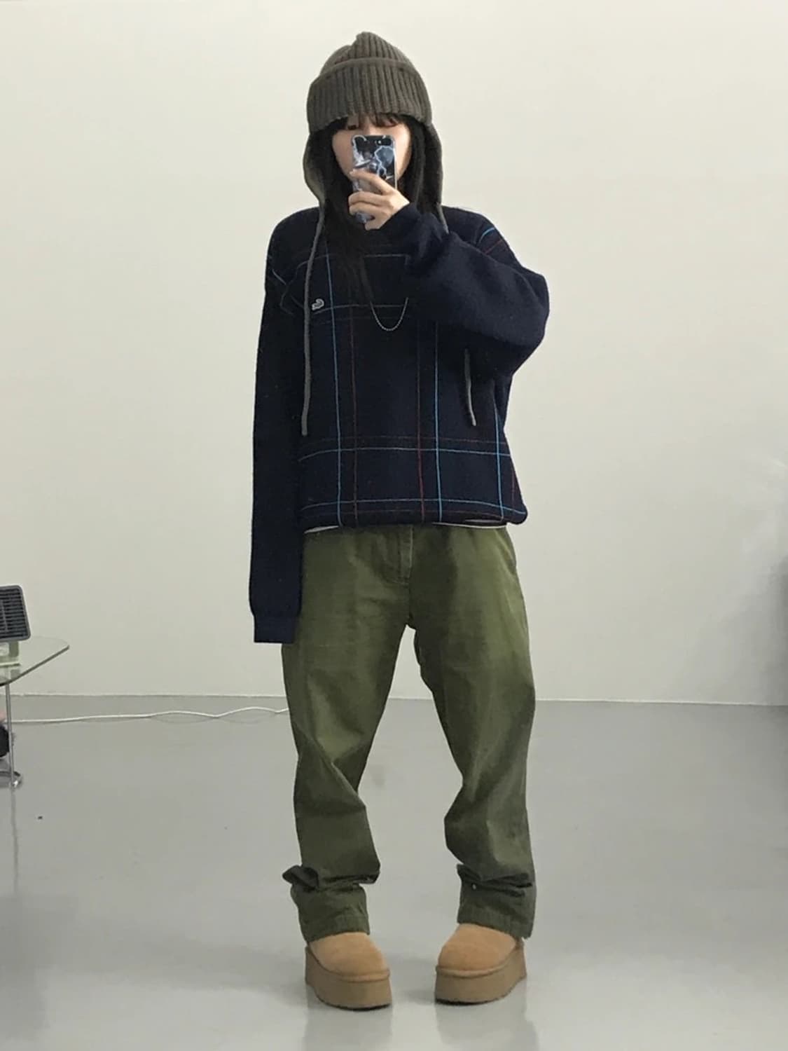 LACOSTE Japan Wool Check Knit 상품이미지1