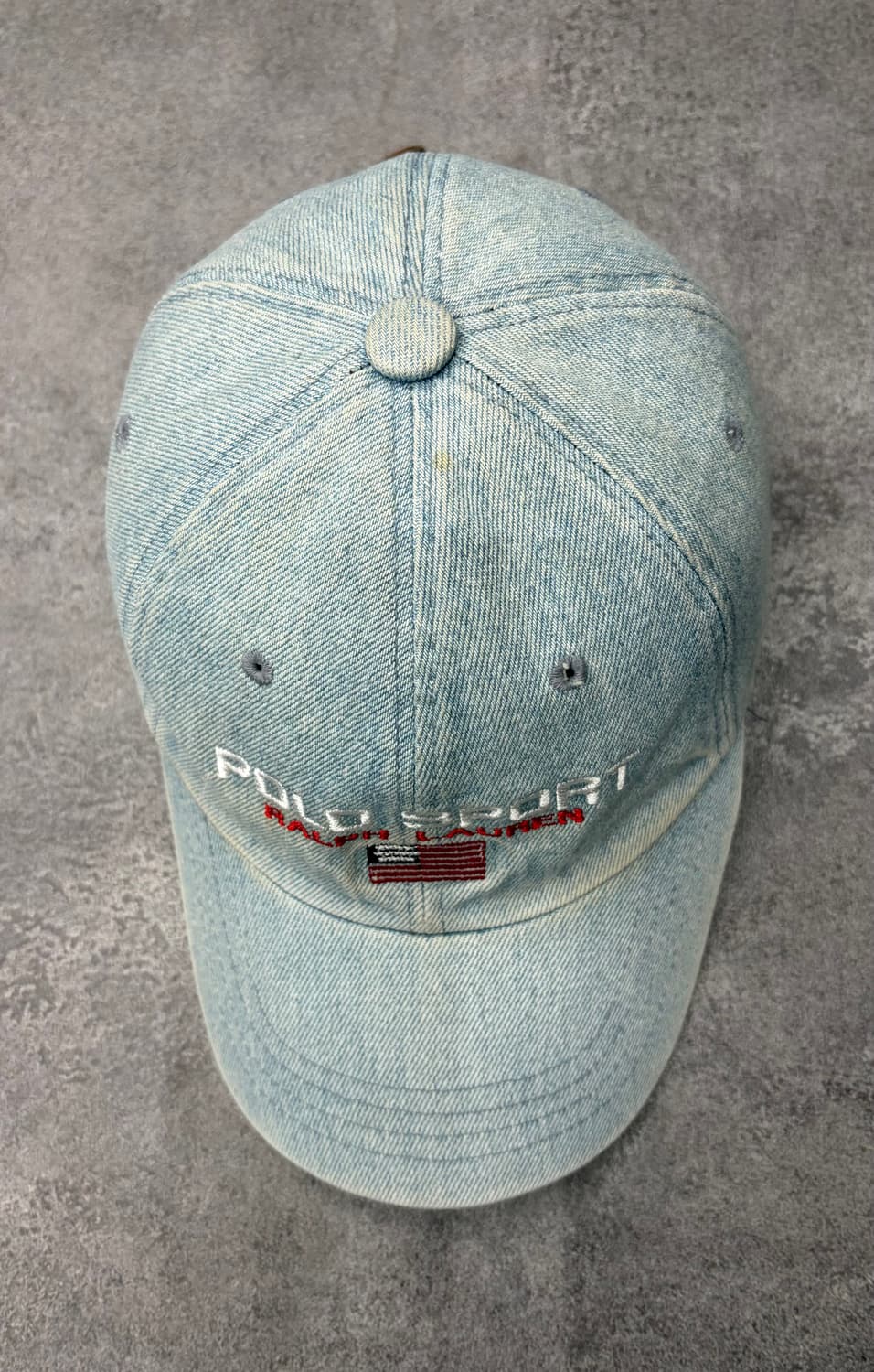 90s 폴로 스포츠 랄프로렌 스펠아웃 데님 볼캡 상품이미지3