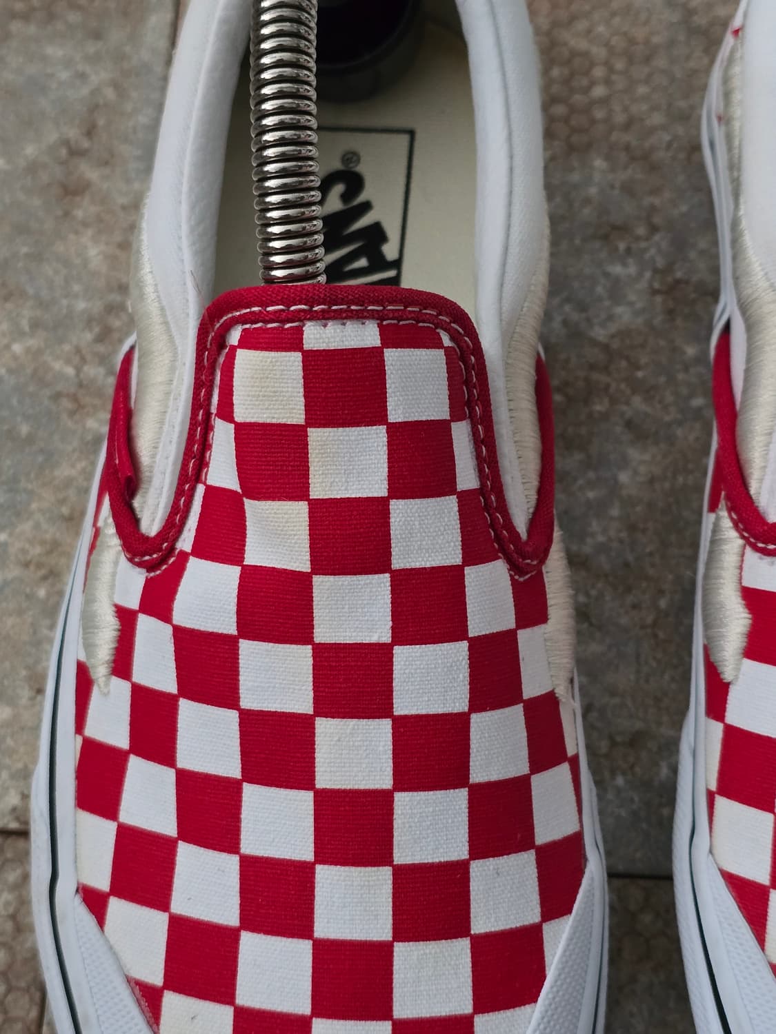 (240)반스 슬립온 138 레드 체커보드 상품이미지3