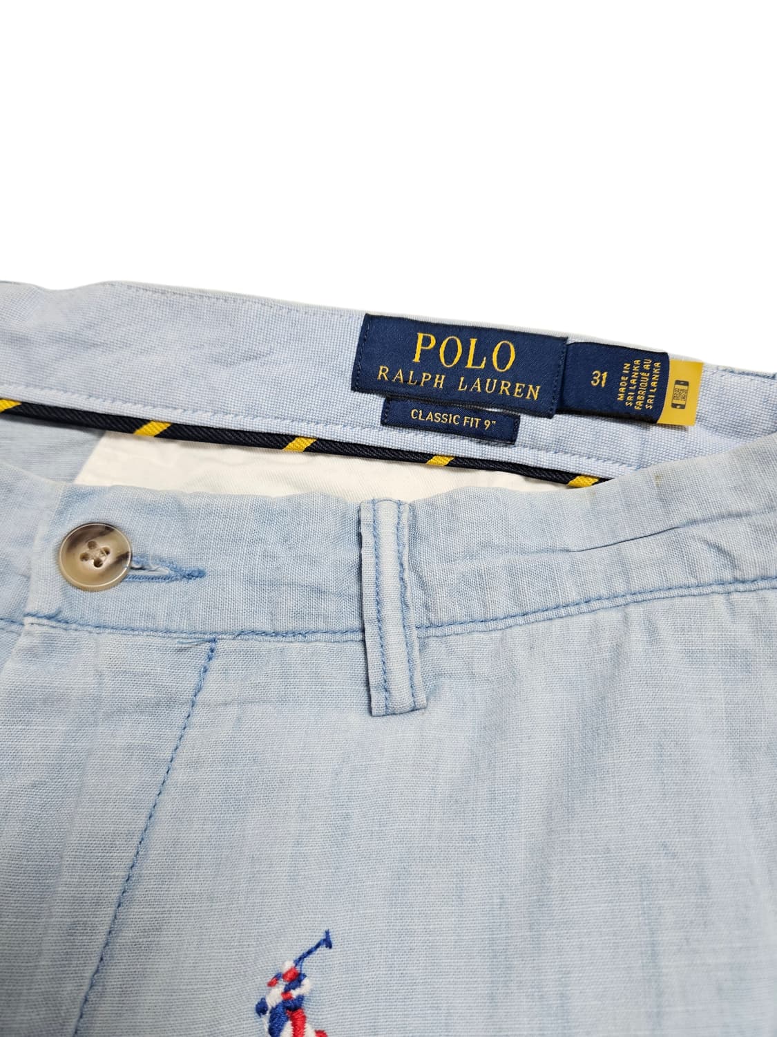 폴로 랄프로렌 신형 샴브레이 포니 자수 반바지 상품이미지8