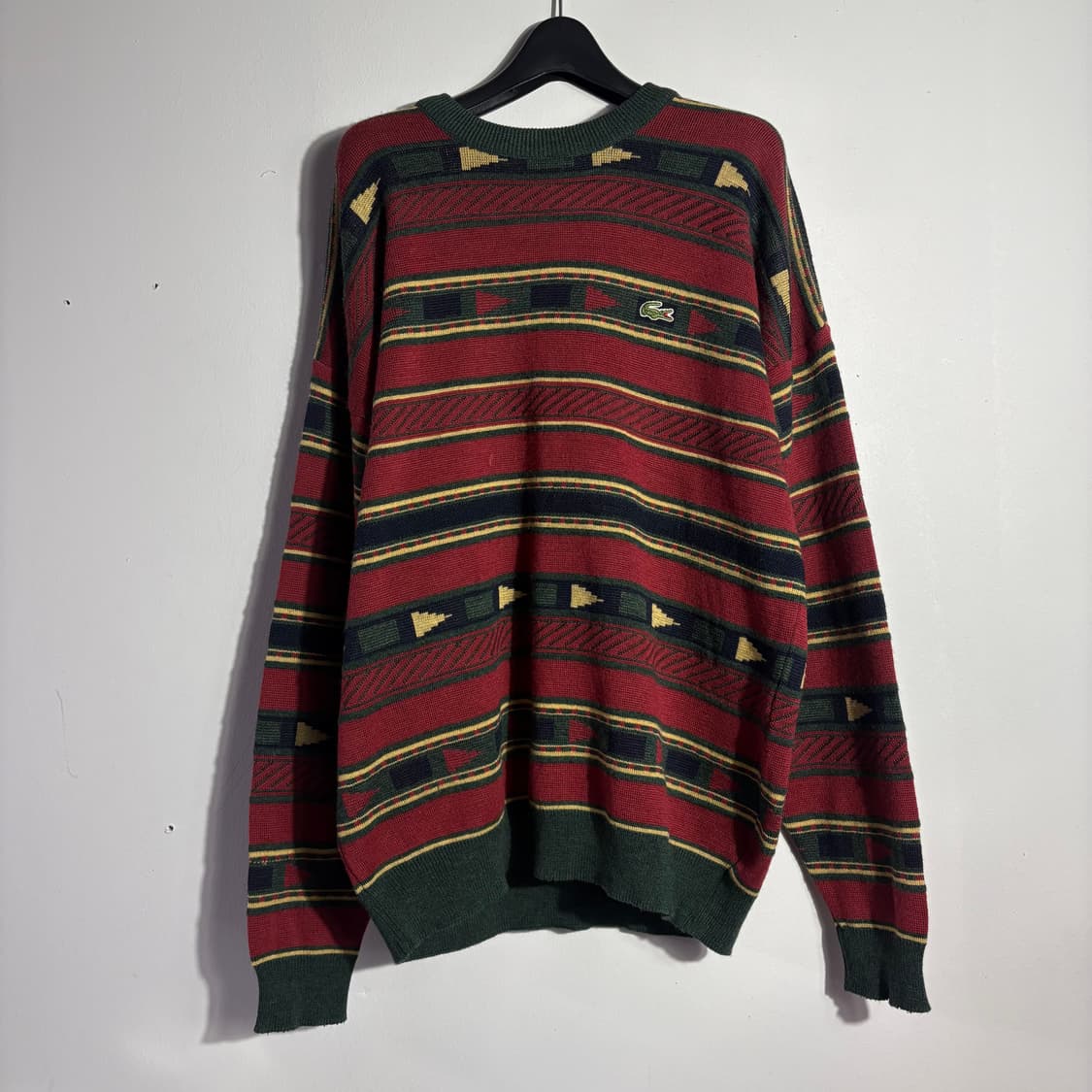 라코스테 레드 패턴 니트 (무료배송) 상품이미지1