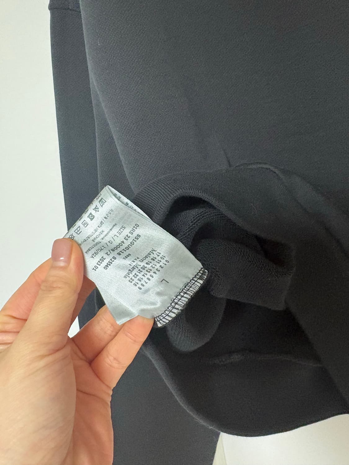 (W) 메종 마르지엘라 스캐터 로고 스웨트셔츠 블랙 / 맨투맨 L 판매 상품이미지6