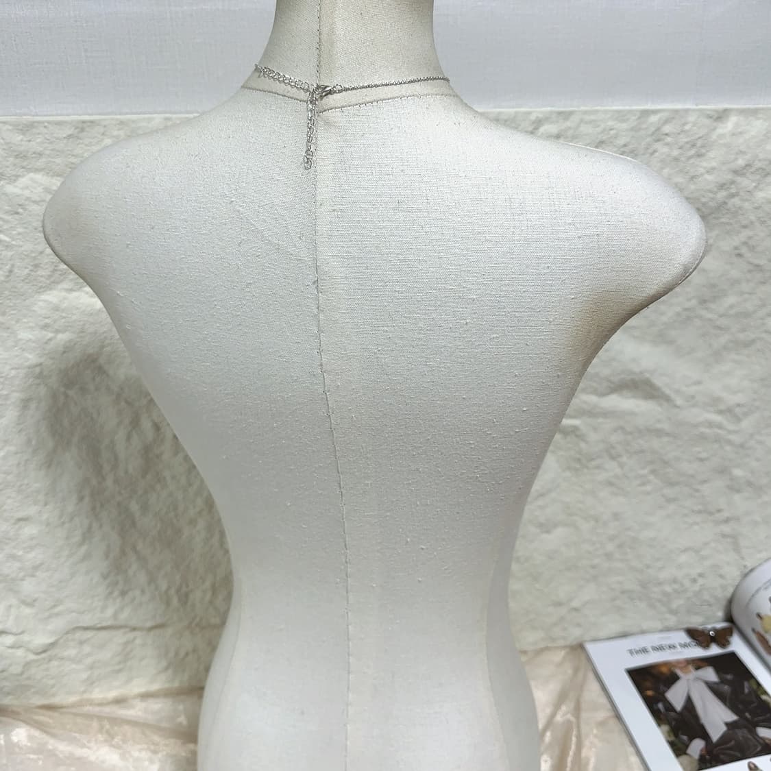 빈티지 마테 십자가 큐빅 목걸이 상품이미지3