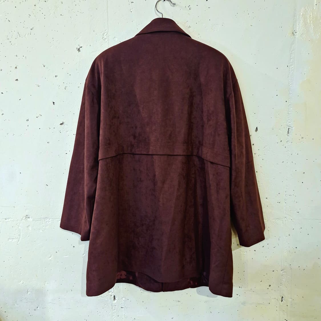 빈티지 스웨이드 스타일 하프 더플 코트 상품이미지6