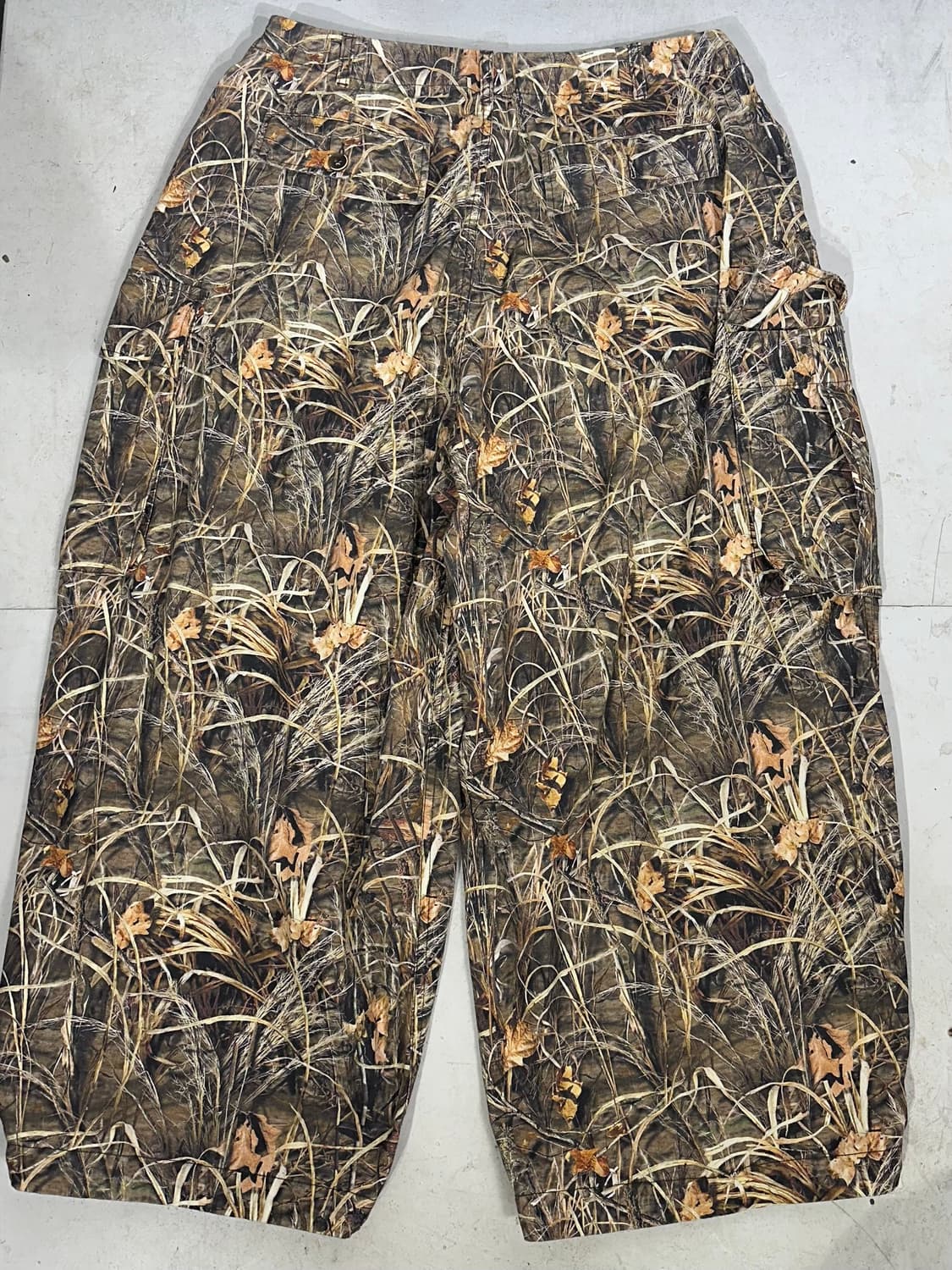 빈티지 베이지 리얼트리 카모 와이드 포켓 포인트 카고 팬츠 바지  상품이미지5