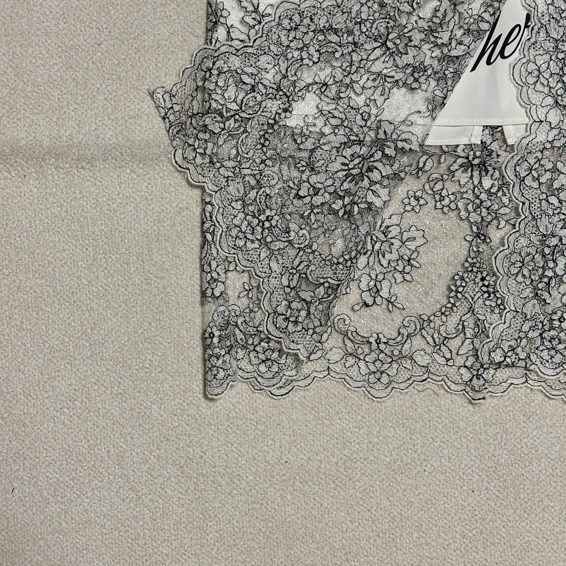 듀엘 레이스 미디 스커트 상품이미지5