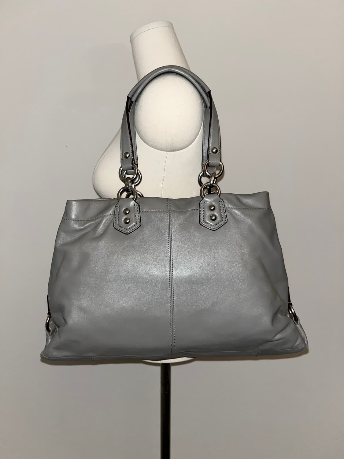 📦90ss Coach Gray shoulder bag 상품이미지4